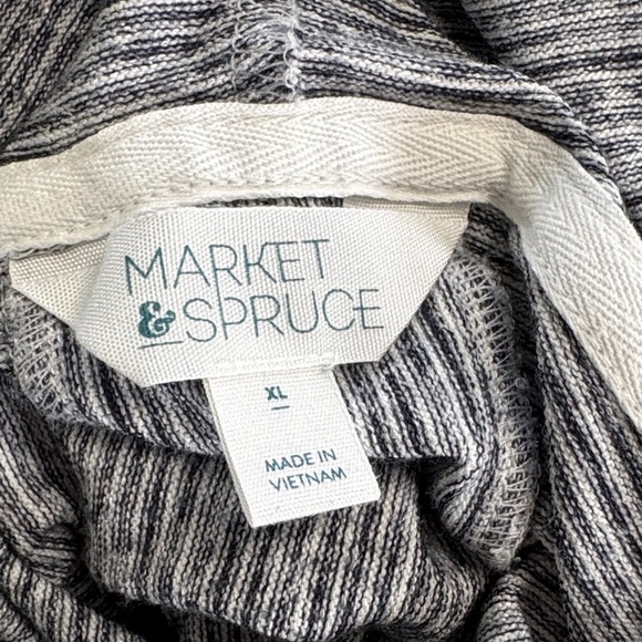 Stitch Fix Market & Spruce Lightweight Gray Hooded women’s Sweater size XL - Picture 4 of 5